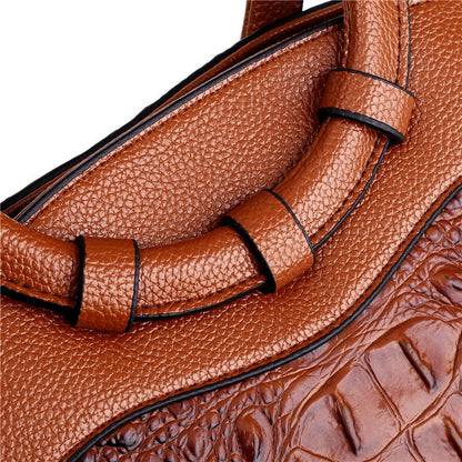 Sandsberg Leather Crocodile Bag – with handmade details