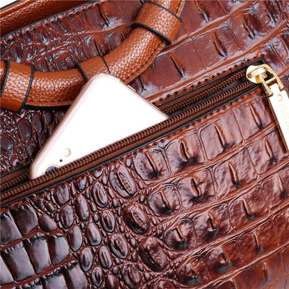 Skanto | Leather Crocodile Bag – with handmade details