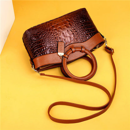 Sandsberg Leather Crocodile Bag – with handmade details