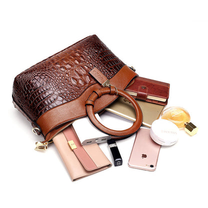 Sandsberg Leather Crocodile Bag – with handmade details