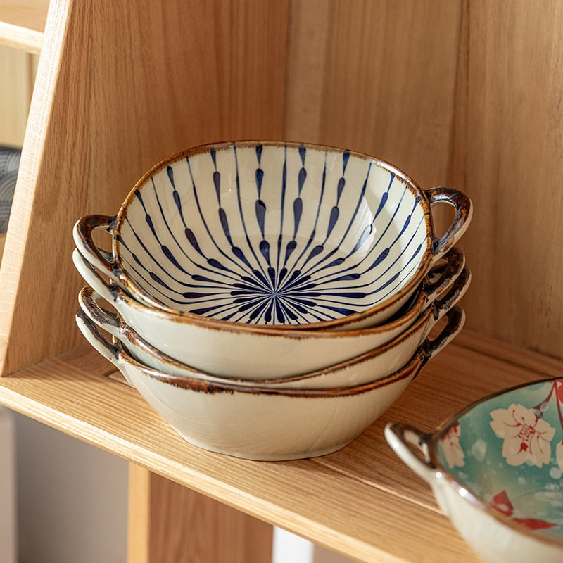 Skanto | Flora Ceramic Pasta Bowls