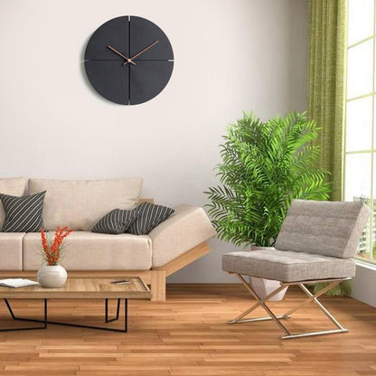 Elegant Nordic minimalist wooden wall clock | Karnz