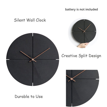 Elegant Nordic minimalist wooden wall clock | Karnz