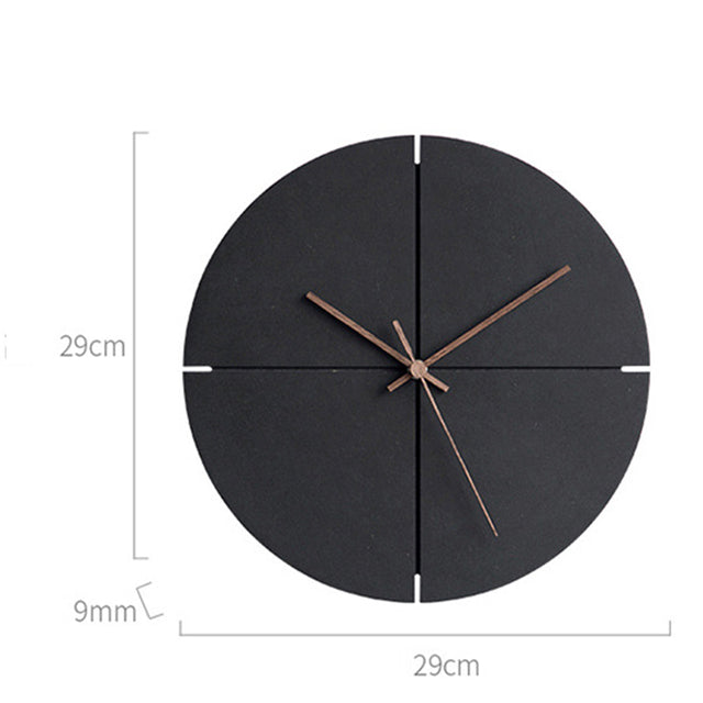 Elegant Nordic minimalist wooden wall clock | Karnz
