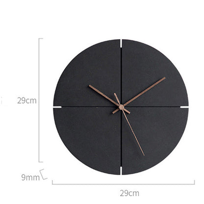 Elegant Nordic minimalist wooden wall clock | Karnz