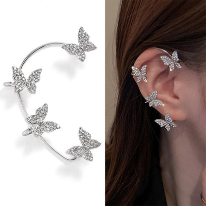 BowLift | Animal Birds Tassel Women Earrings Clip Ear Cuff