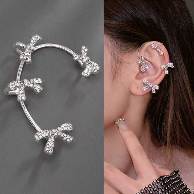 BowLift | Animal Birds Tassel Women Earrings Clip Ear Cuff