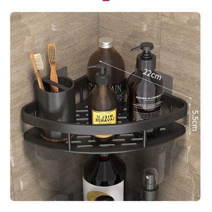 Brehn | Metal Suction Cup Bathroom Shelves