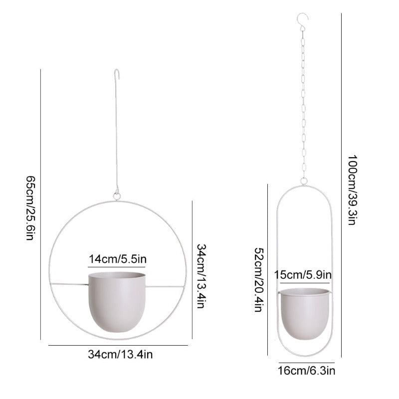 BowLift | Hanging Plant Pot Holder made of Metal