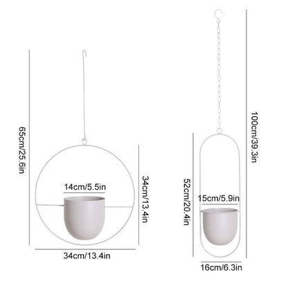 BowLift | Hanging Plant Pot Holder made of Metal