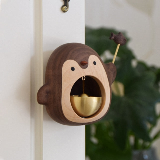 Solid Wood Cute Hanging Door Bell | Bowlift