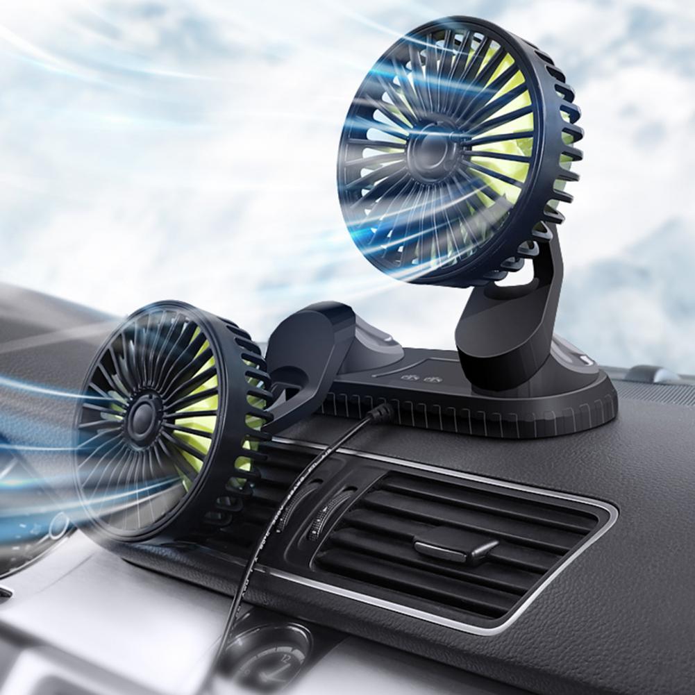 BowLift | Car Dashboard Double USB Cooling Fan