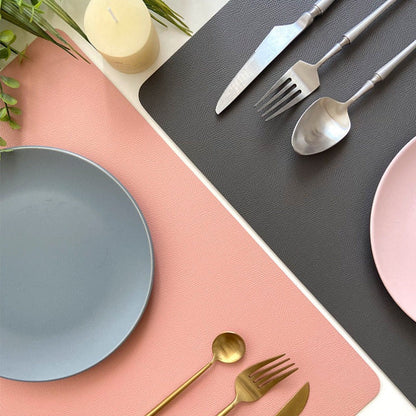 Skanto | Modern Rectangular Waterproof PU Leather Placemats