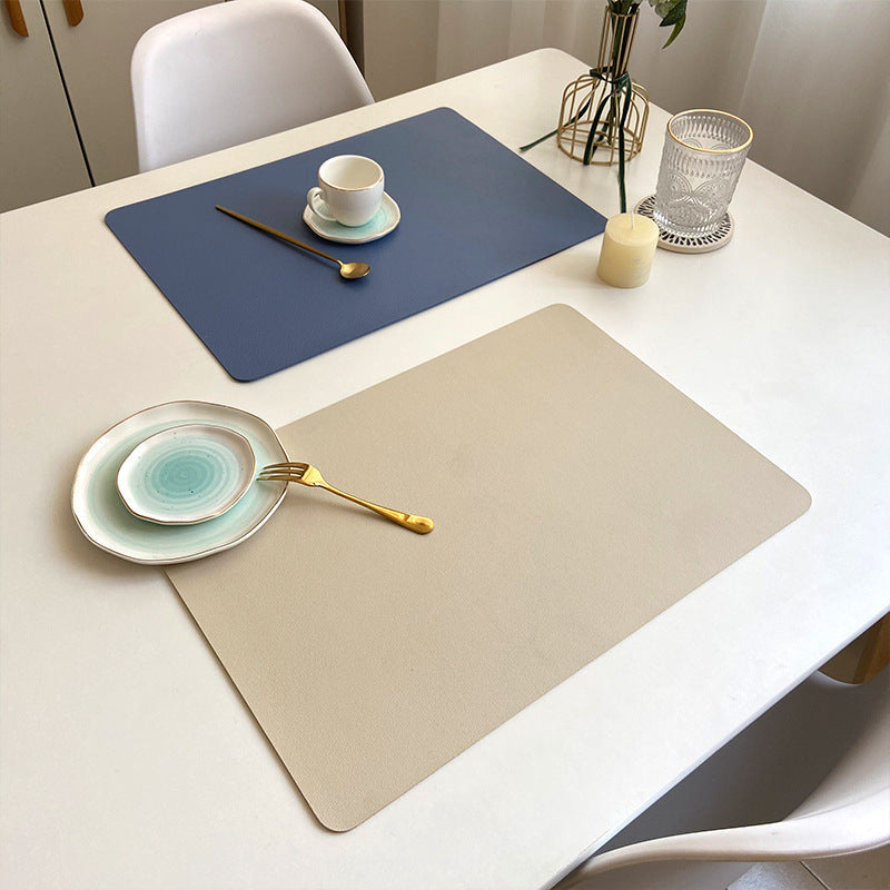 Skanto | Modern Rectangular Waterproof PU Leather Placemats
