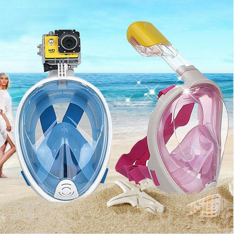 BowLift | Full Face Underwater Scuba Anti Fog Diving Mask with Earplug Respiratory