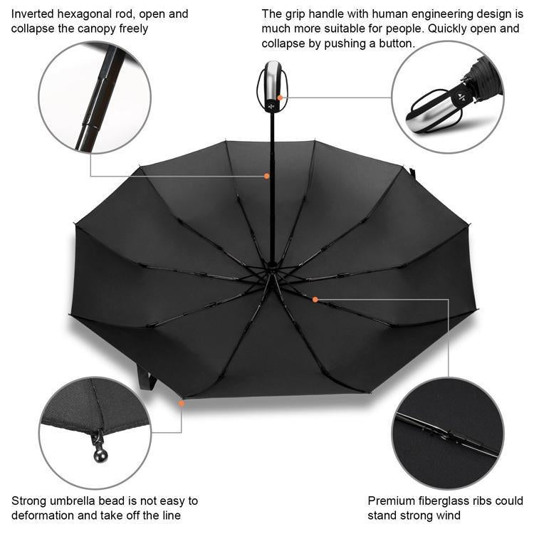 BowLift | Luxury Automatic Open & close Umbrella Folding Wind water Resistant