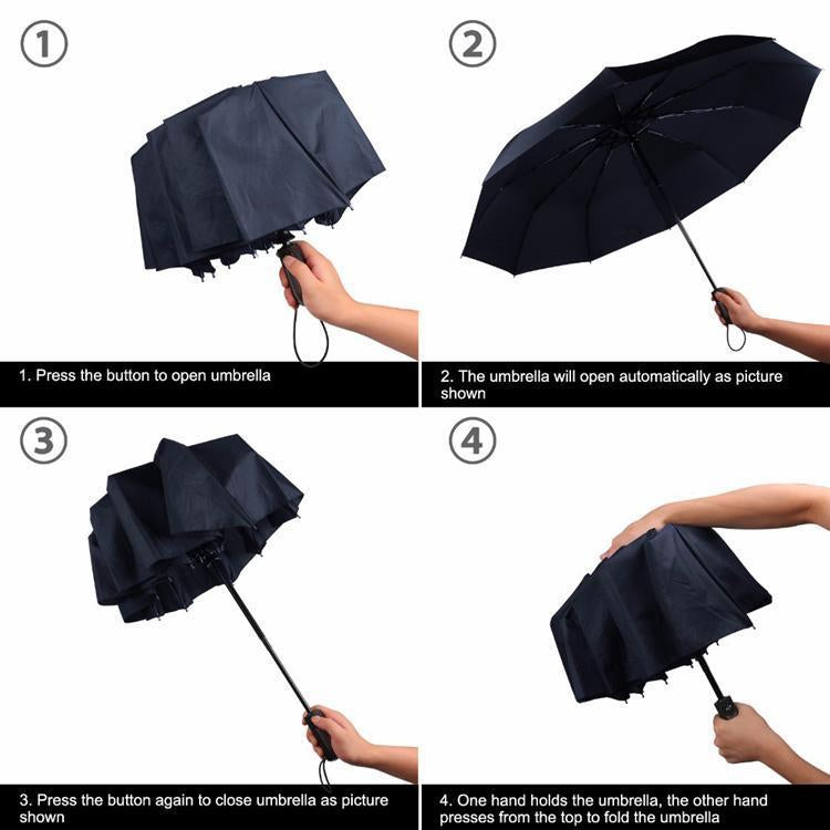 BowLift | Luxury Automatic Open & close Umbrella Folding Wind water Resistant