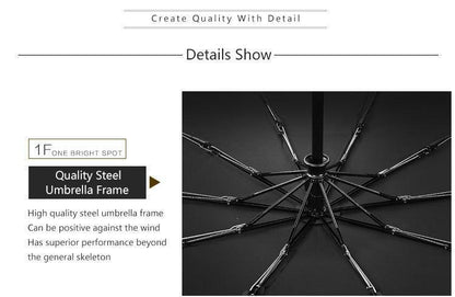 BowLift | Luxury Automatic Open & close Umbrella Folding Wind water Resistant