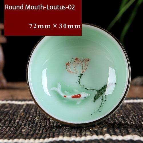 Skanto | Hand-Painted Ceramic Bowls | Traditional Chinese Lotus Design