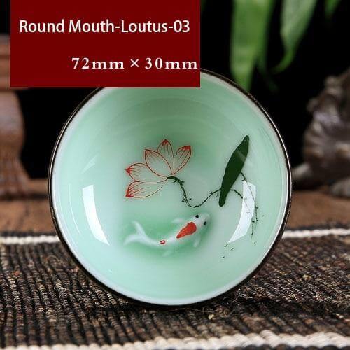 Skanto | Hand-Painted Ceramic Bowls | Traditional Chinese Lotus Design