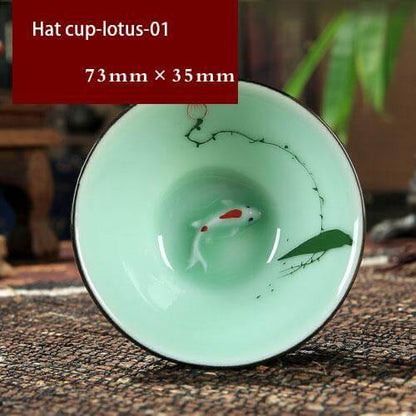 Skanto | Hand-Painted Ceramic Bowls | Traditional Chinese Lotus Design