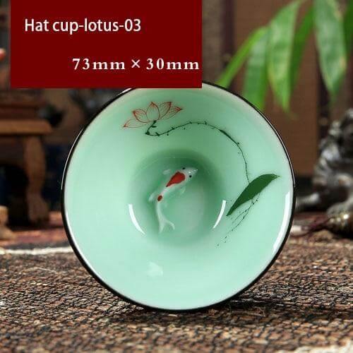 Skanto | Hand-Painted Ceramic Bowls | Traditional Chinese Lotus Design