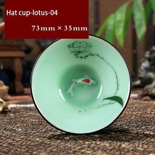Skanto | Hand-Painted Ceramic Bowls | Traditional Chinese Lotus Design