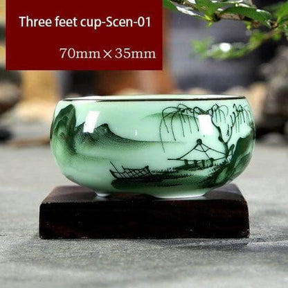 Skanto | Hand-Painted Ceramic Bowls | Traditional Chinese Lotus Design