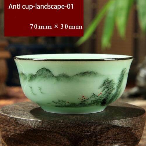 Skanto | Hand-Painted Ceramic Bowls | Traditional Chinese Lotus Design