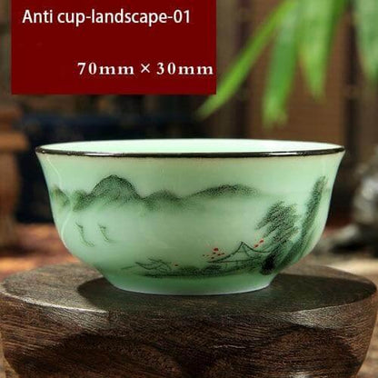 Skanto | Hand-Painted Ceramic Bowls | Traditional Chinese Lotus Design