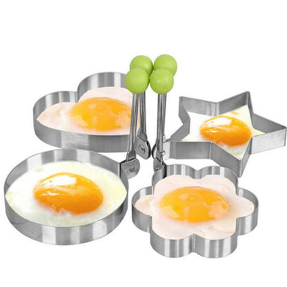 Skanto | Steel Fried Egg Pancake Molds 4 pc set