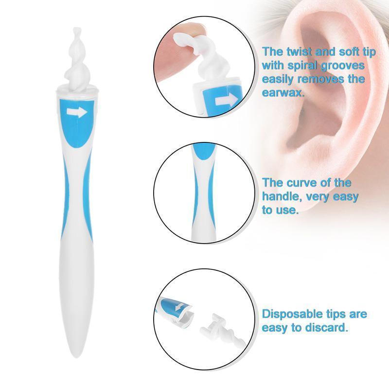 Skanto | Smart Spiral Ear Wax Remover Ear Pick Cleaning Kit 16 Tips
