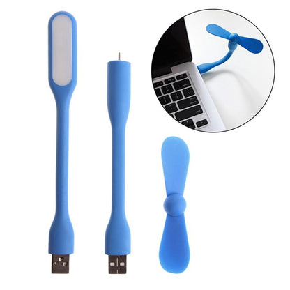 USB Mini Fan and LED Light - Bundle | Karnz