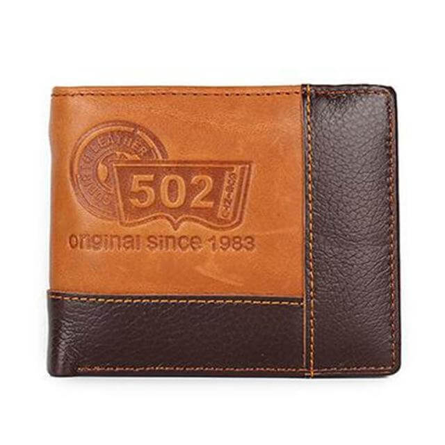 BowLift | Genuine Leather Men Wallets with Coin Pocket Zipper