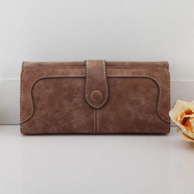 BowLift | Exclusive Women Wallets New Winter Fashion Trends Pumping Frosted Multi-card Position Two Fold Wallet Lady Ms. Long Purse Card