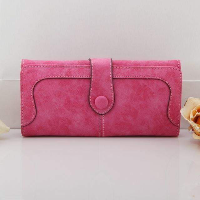 BowLift | Exclusive Women Wallets New Winter Fashion Trends Pumping Frosted Multi-card Position Two Fold Wallet Lady Ms. Long Purse Card