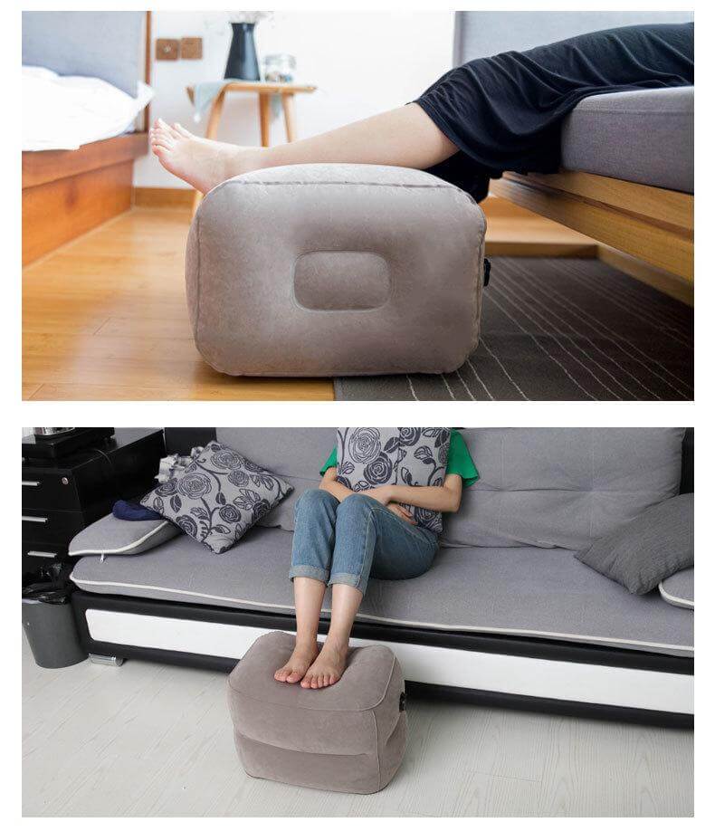 BowLift | Folding Footrest Large Valve Travel Inflatable Pillow