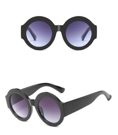 BowLift | Designer Red Green Black Circle Sun Glasses