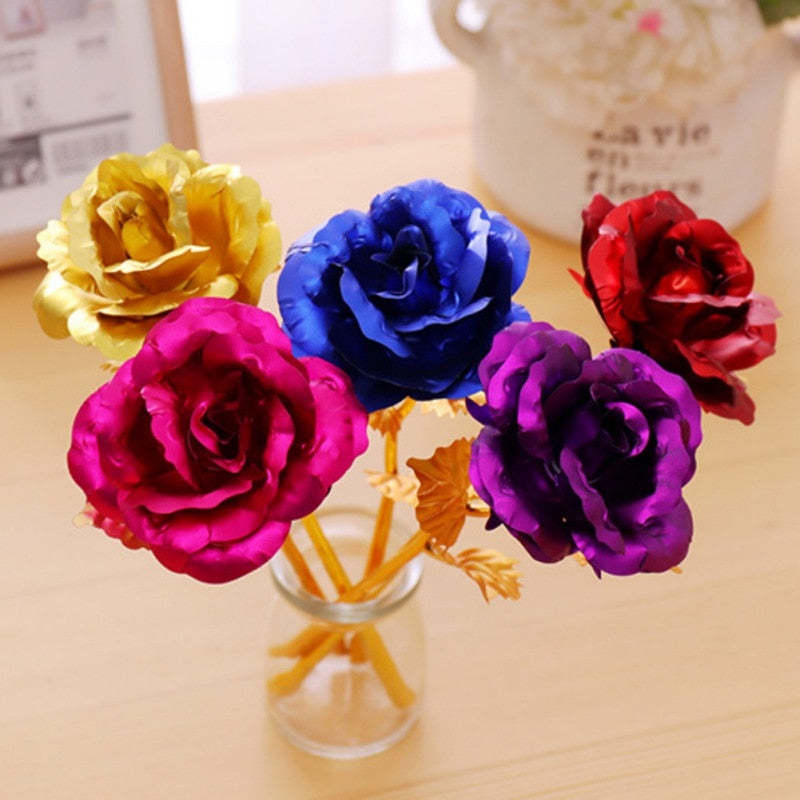 Skanto | 24k Gold Plated Rose | Certificate & Luxury Gift Box Included