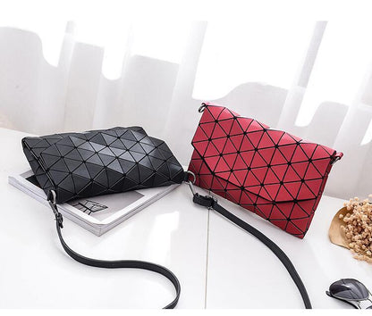 Abstract Geometric Matte Shoulder Bag | Bowlift