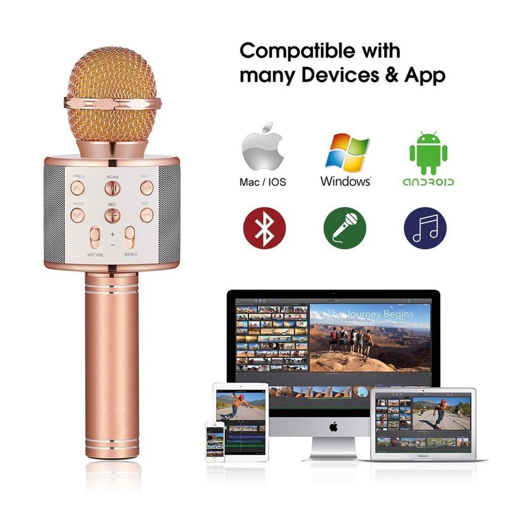 Kalsten | Wireless Magic Karaoke Microphone – Bluetooth Karaoke Microphone