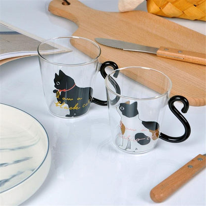 Meow - Glass Cat Mug | Bowlift