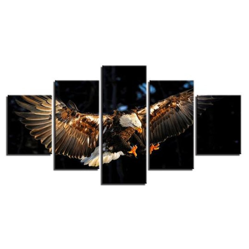 Eagle Flying - Canvas Wall Art Painting | Bowlift
