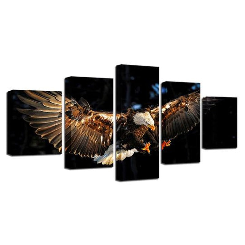 Eagle Flying - Canvas Wall Art Painting | Bowlift