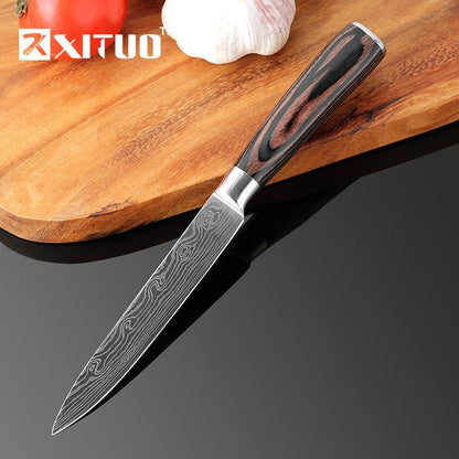BowLift | Japanese Chef Knife Set Professional Ikasu High Carbon Steel Damascus
