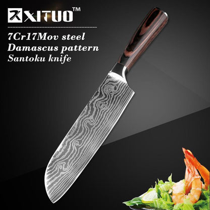 BowLift | Japanese Chef Knife Set Professional Ikasu High Carbon Steel Damascus