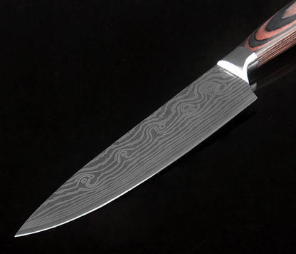 BowLift | Japanese Chef Knife Set Professional Ikasu High Carbon Steel Damascus