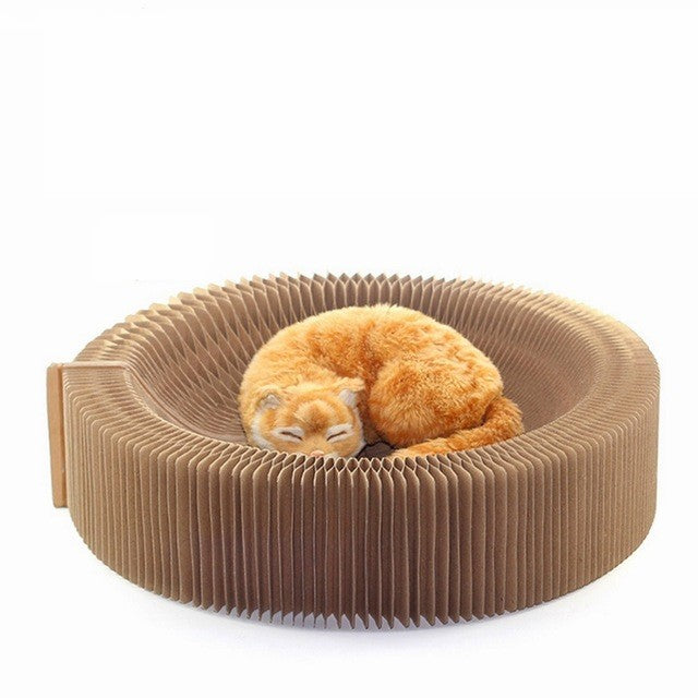 BowLift | Cat Scratcher Board Accordion Bed
