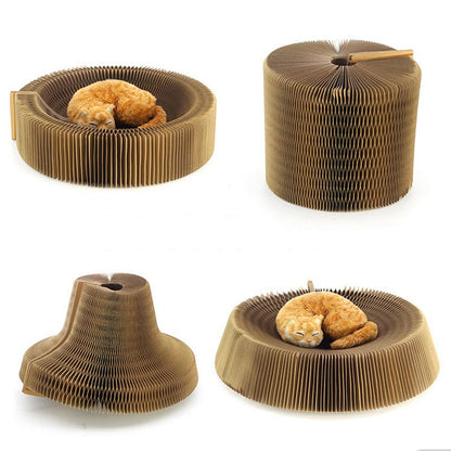 BowLift | Cat Scratcher Board Accordion Bed