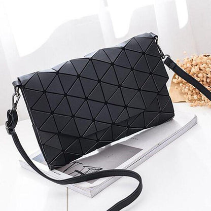 Abstract Geometric Matte Shoulder Bag | Bowlift